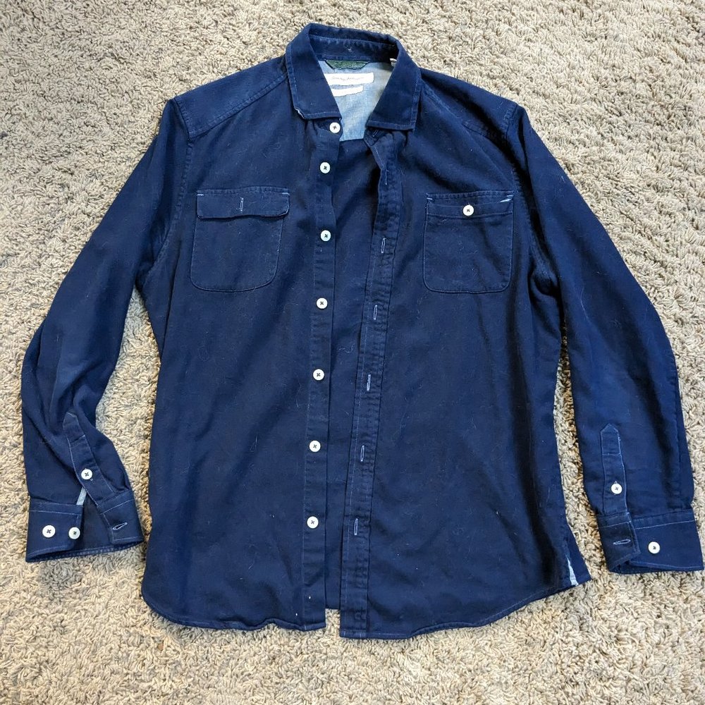 Tommy Bahama LS Button Up, S, Navy
